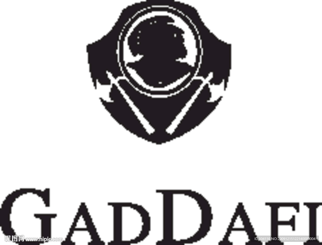 GADDAFI葡萄酒矢量标志