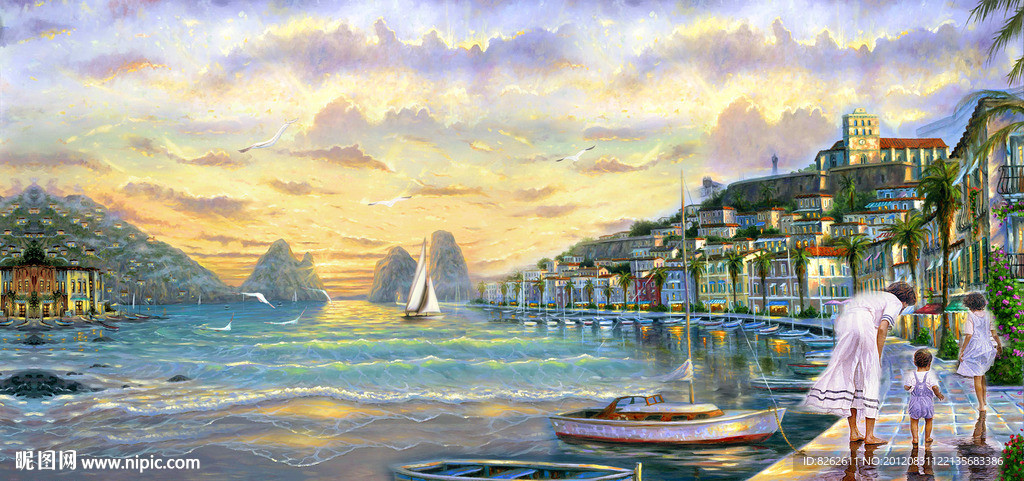 油畫 地中海油畫