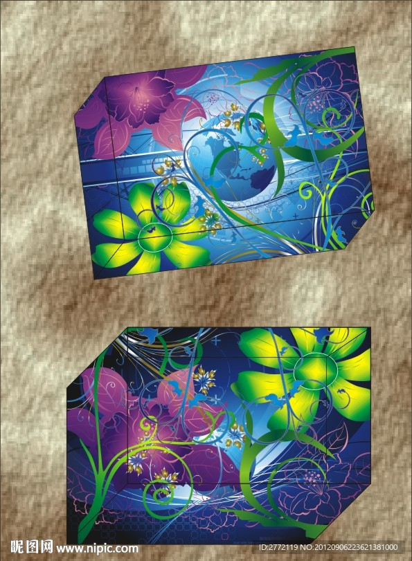 紫绿幻想花 包装盒