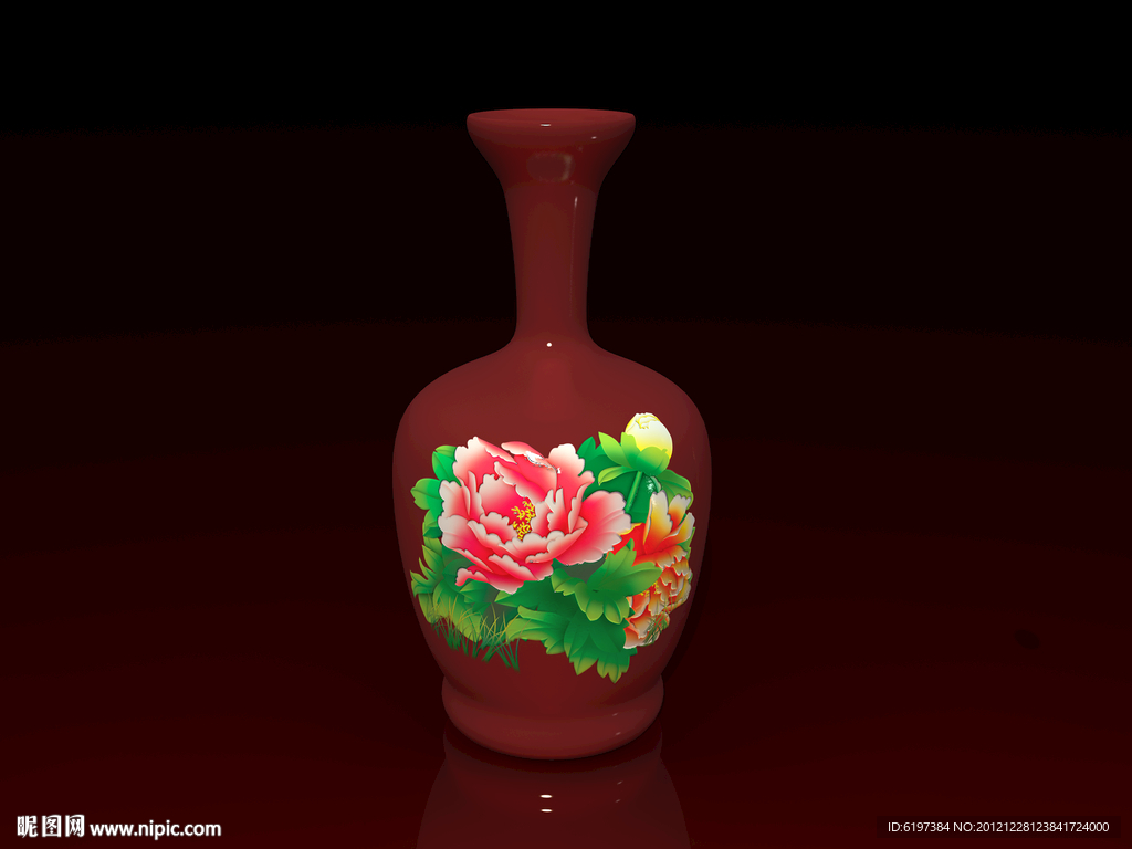 牡丹花瓶