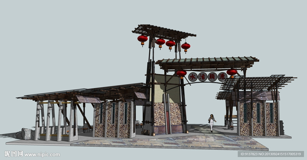 特色農(nóng)莊牌坊