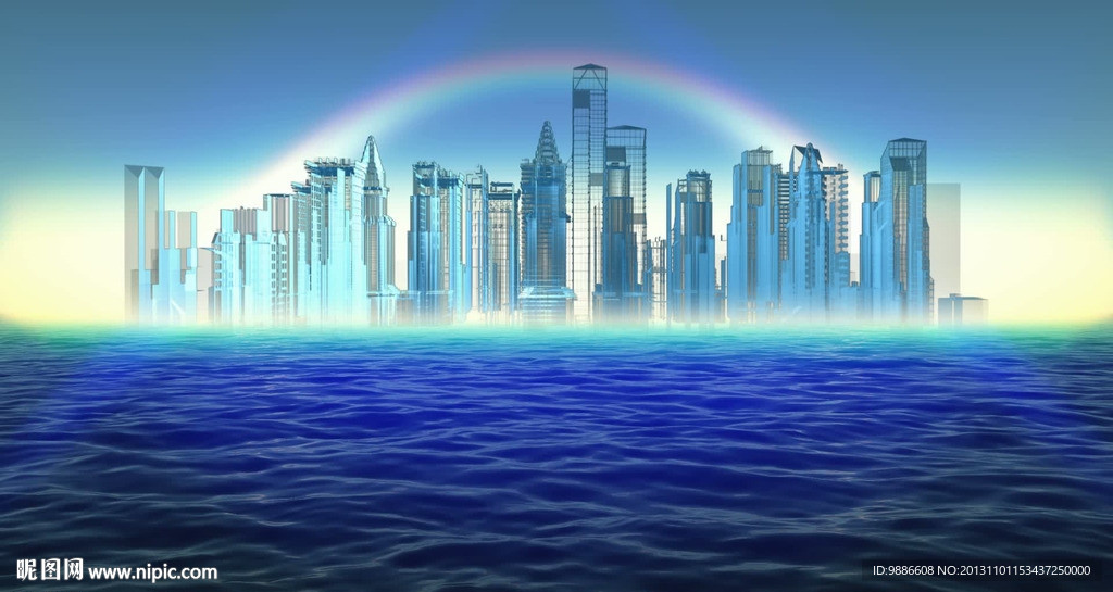 海上城市彩虹高清视频