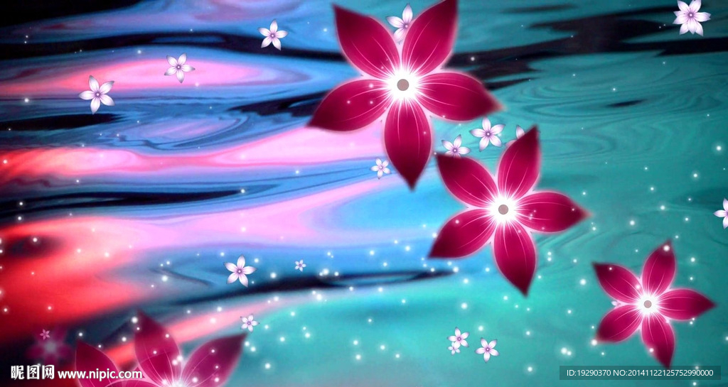 波光落花