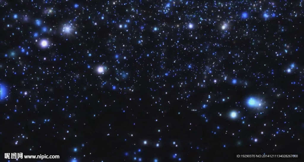 唯美浪漫星空視頻素材