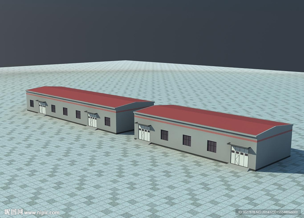 廠房3D模型