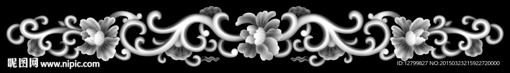 長條花灰度圖