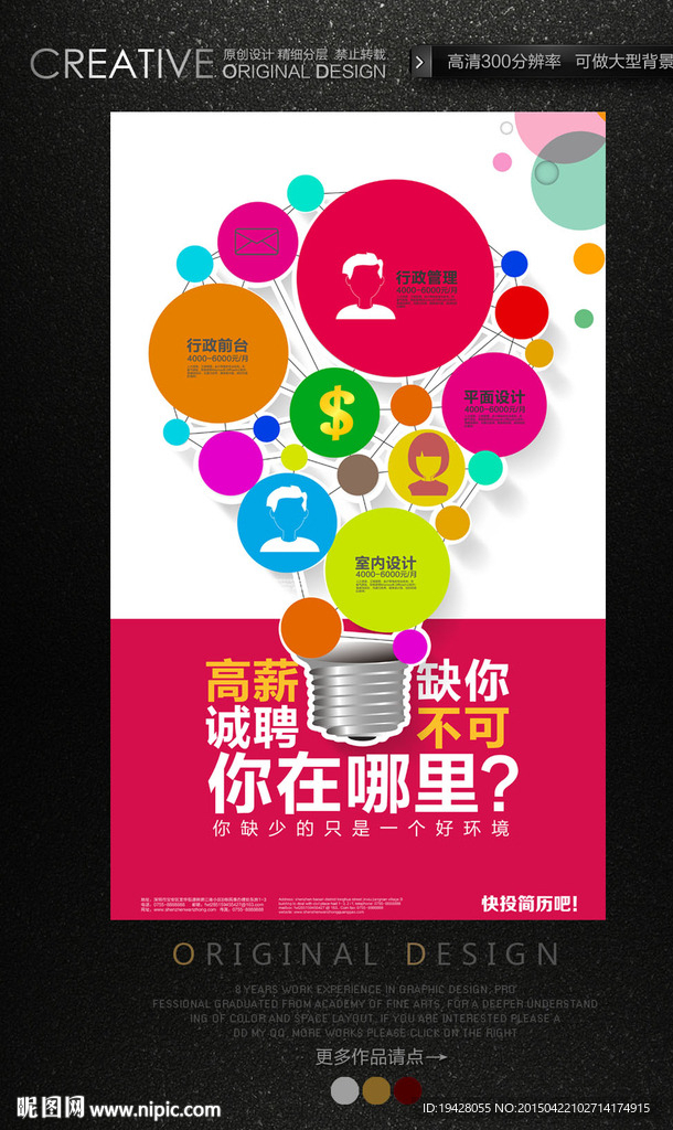 銀行招聘海報