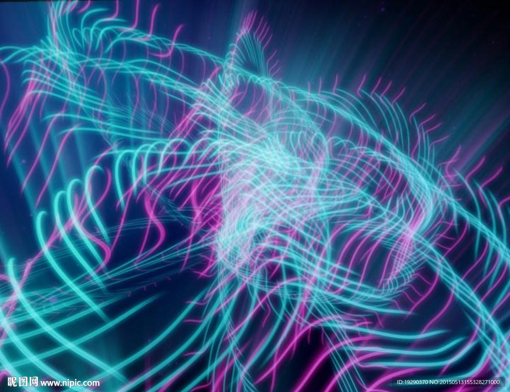 超美彩條飛舞視頻素材