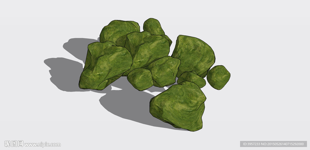 石头精细3D模型