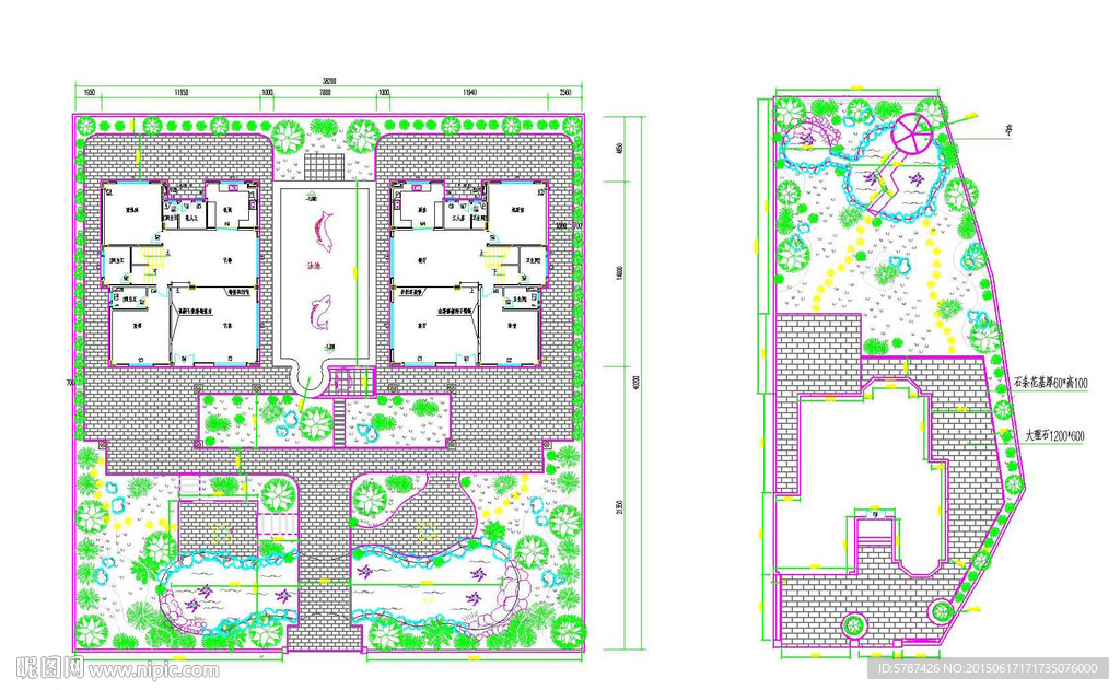 别墅户型建筑CAD图纸