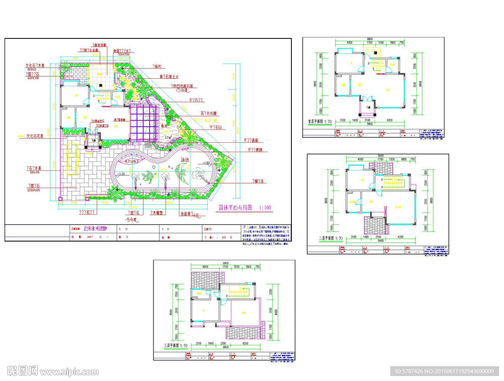 别墅豪宅户型CAD图纸