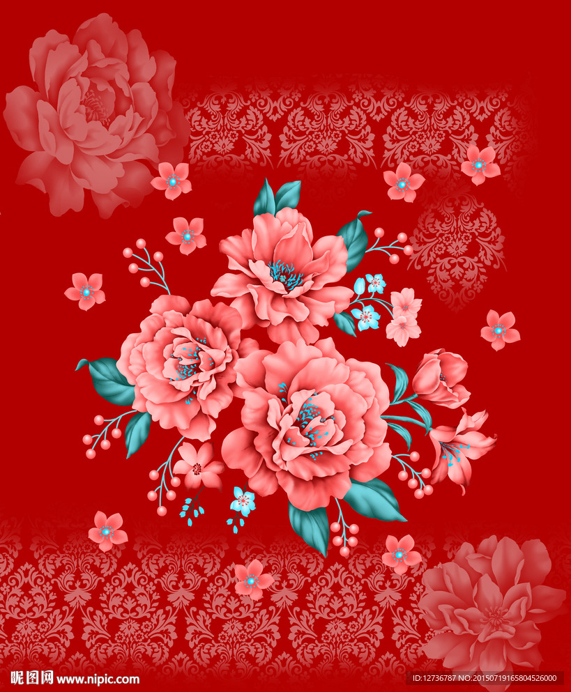 漂亮花型（云紋分層）
