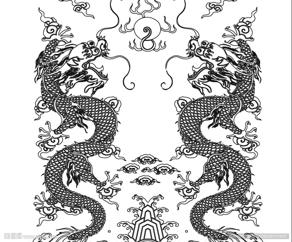 雙龍戲珠