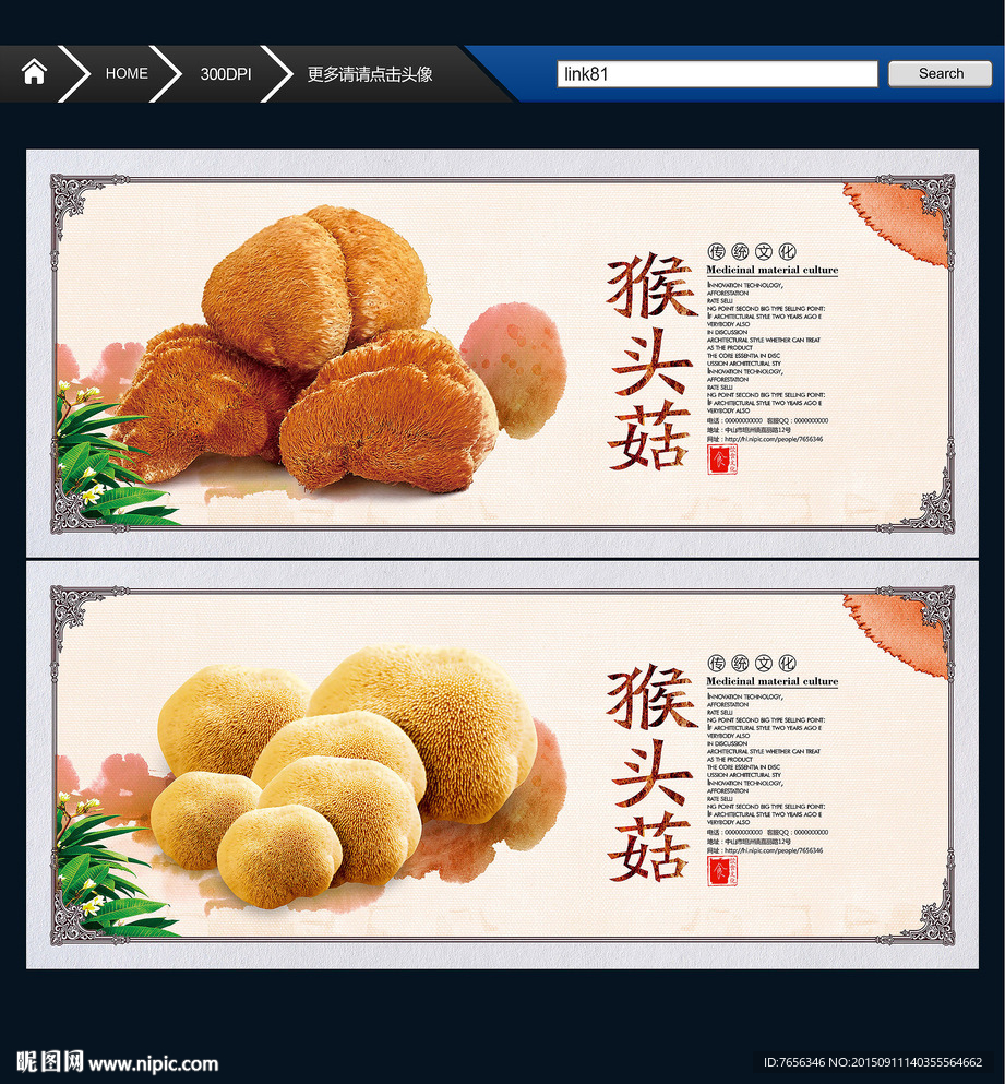 猴头菇 猴菇饼 中国风