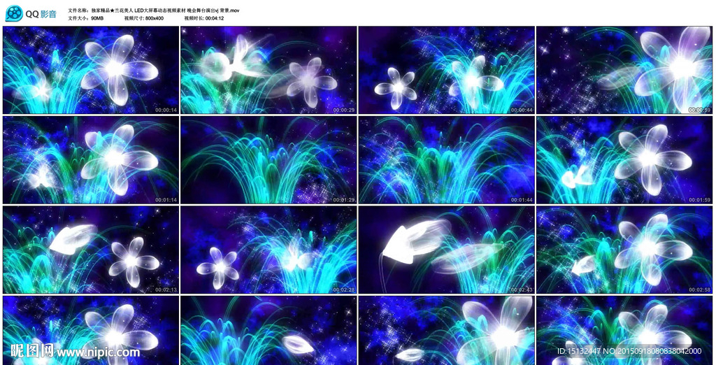 蘭花美人vjLED大屏幕視頻