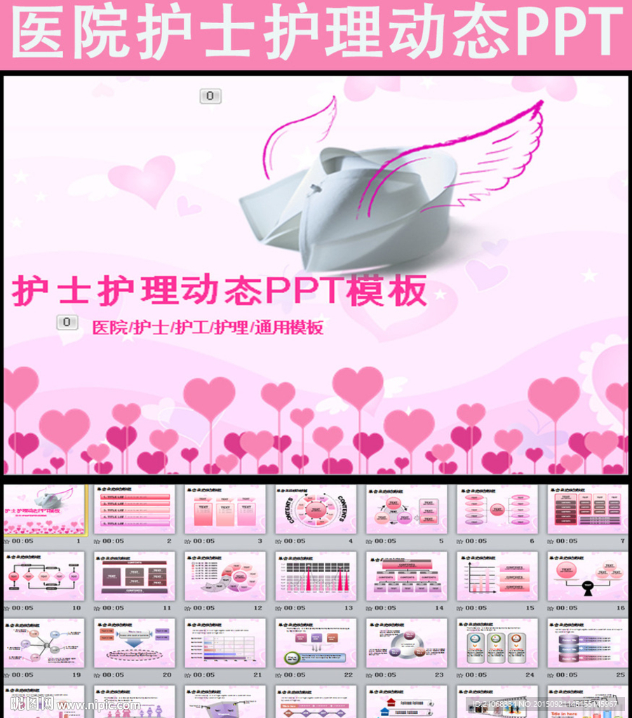 醫(yī)療護士護理PPT動態(tài)模板