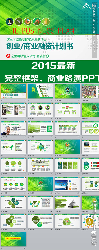 框架完整實用創業計劃書商業融資