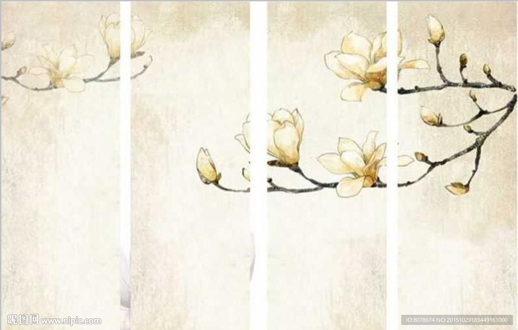 淡黃色小花 白玉蘭花