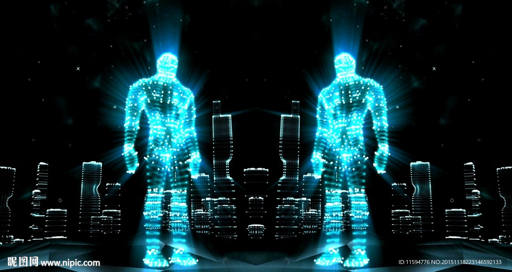 機器人led素材