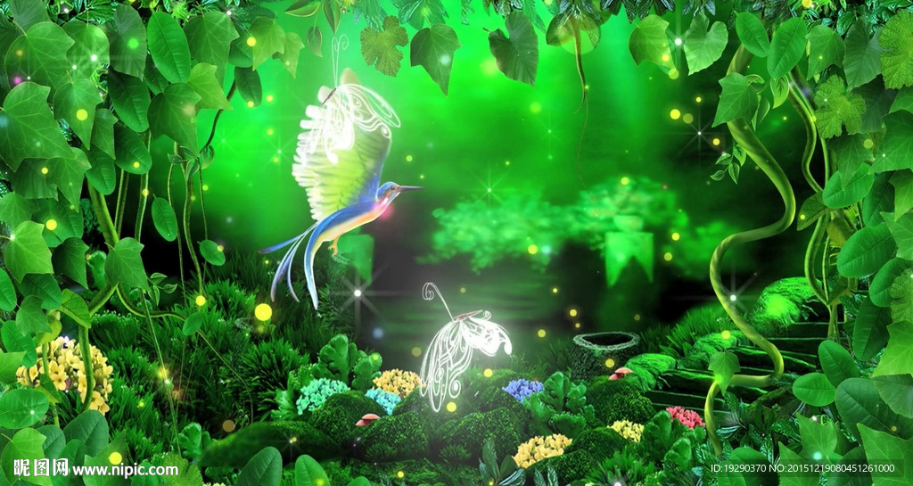 綠色大自然+夢(mèng)幻仙境(有音樂)