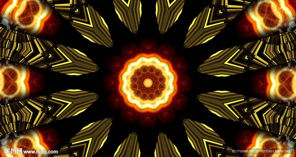 超贊絢麗花紋變化舞動大屏