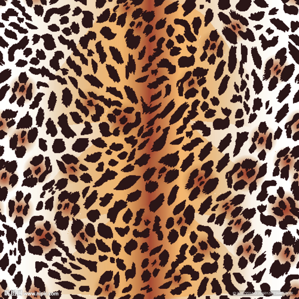 豹纹图案秋冬豹纹印花动物皮毛图