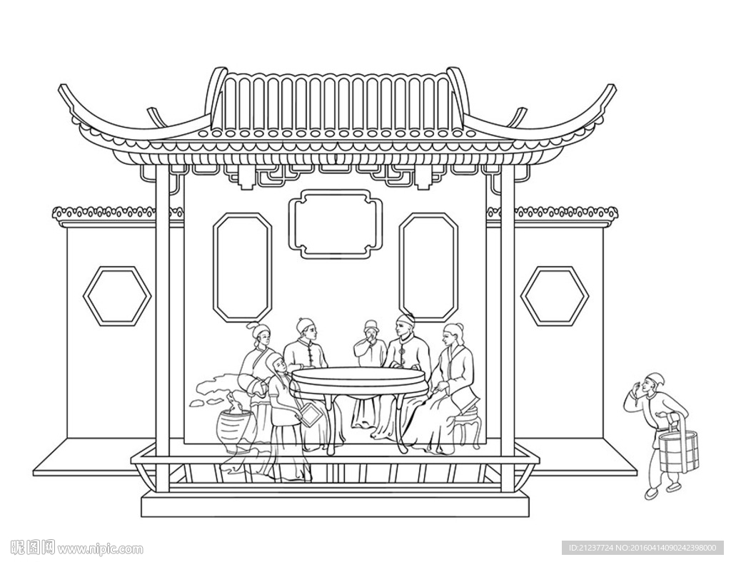 rgb20元(cny)举报收藏立即下载关 键 词:古代人 聚餐 房子线描 房屋