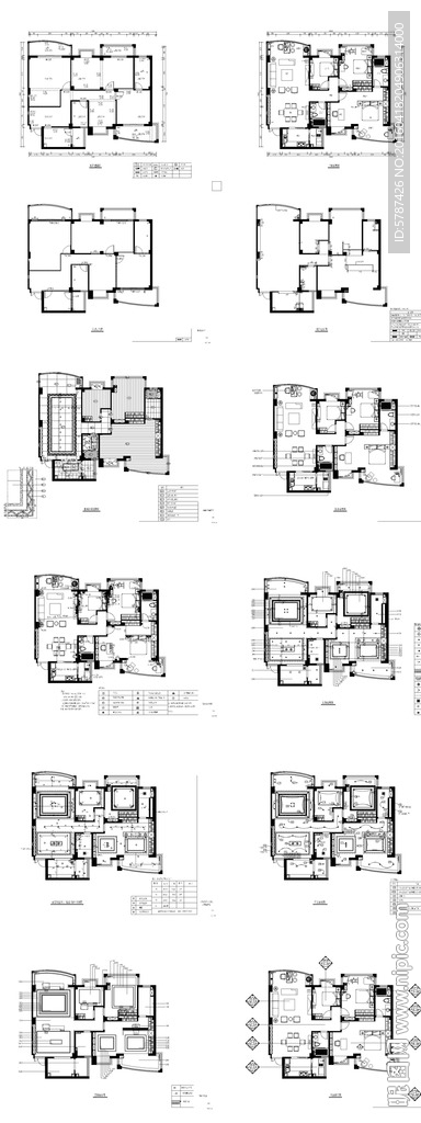 家居户型设计施工图
