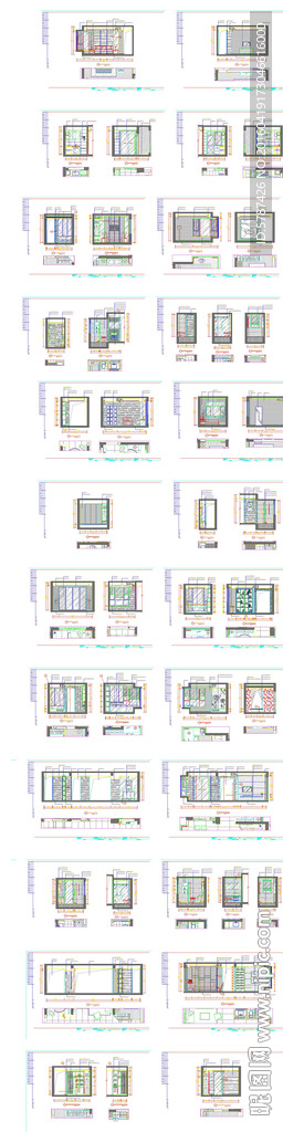 家居设计CAD立面施工图