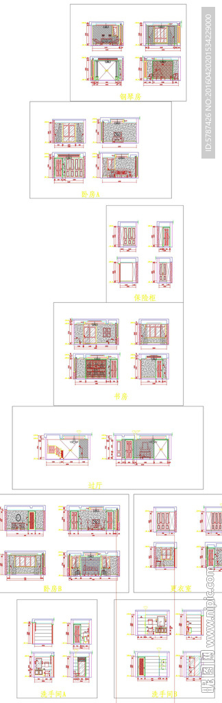 家居装饰设计CAD图纸