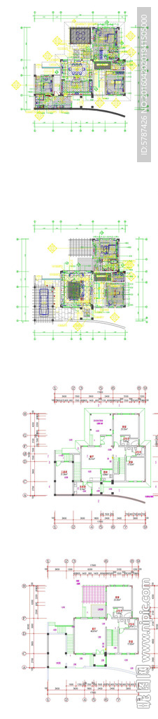 别墅家居设计CAD施工图