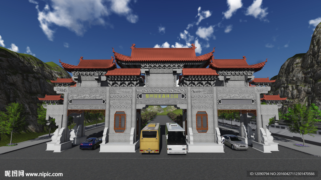 古建大門