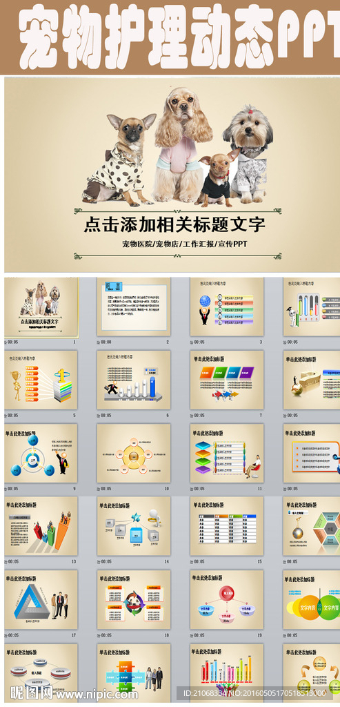 寵物醫(yī)院寵物店寵物PPT動(dòng)態(tài)模