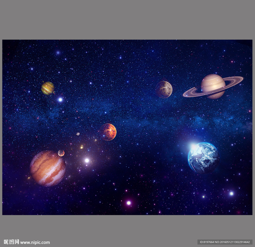唯美宇宙銀河圖