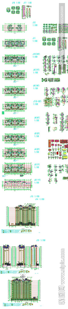 多层建筑CAD图纸