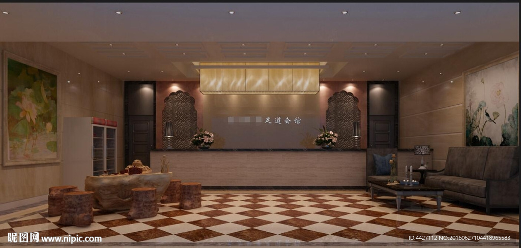 足浴大廳效果圖