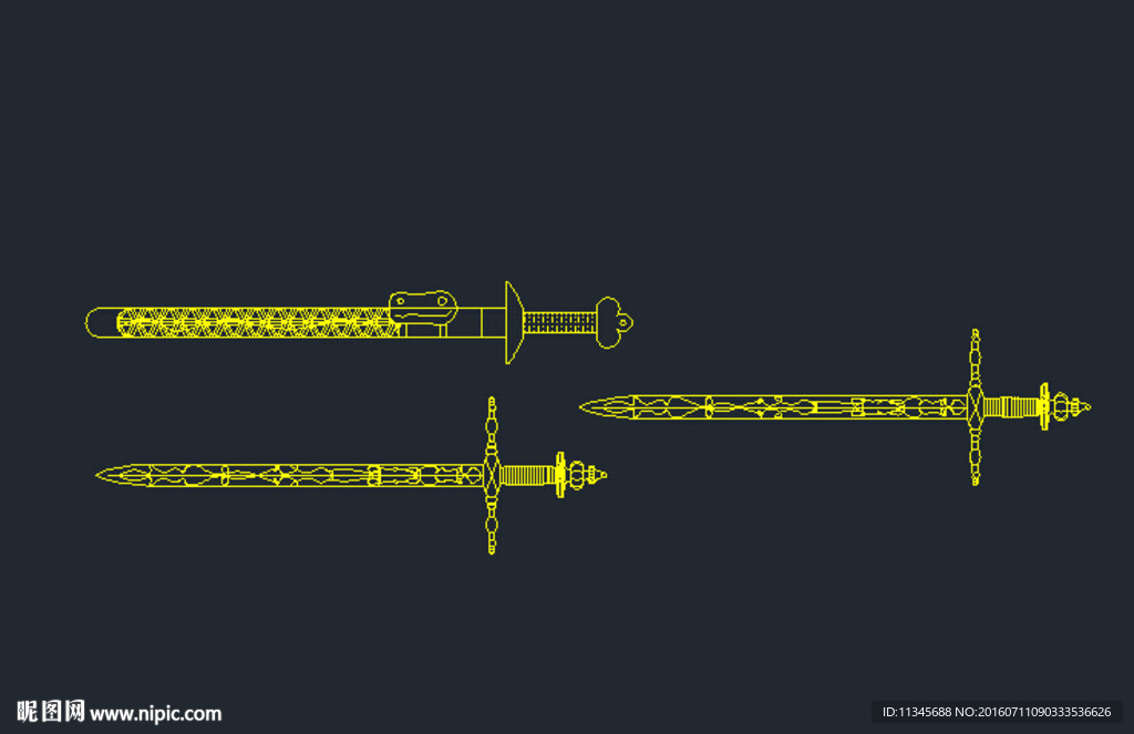 宝剑cad设计图__传统文化_文化艺术_设计图库_昵图网nipic.com