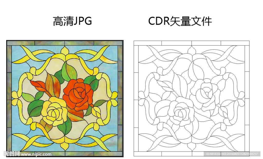 彩绘玻璃