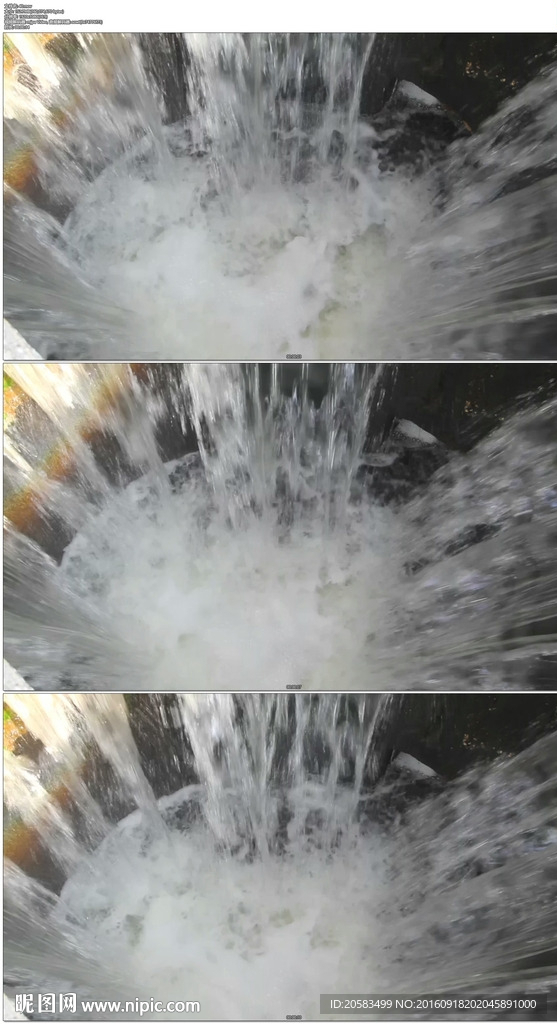 瀑布水潭
