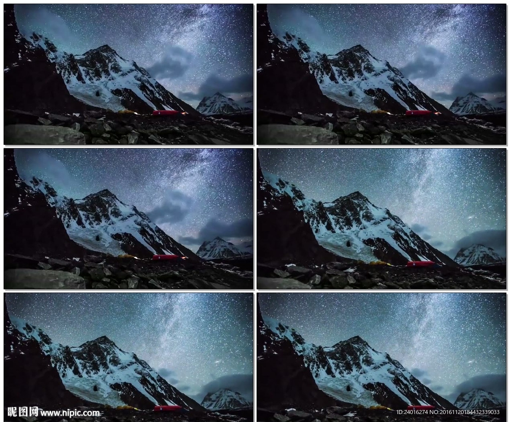 時間流逝的夜空與日出
