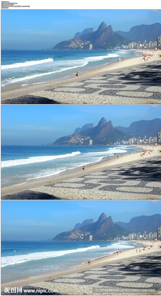 巴西里约热内卢度假海滩