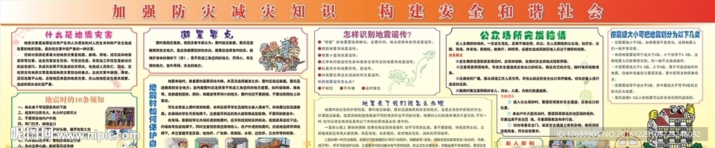 社區(qū)地震宣傳