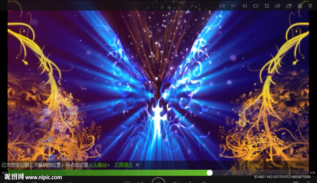 唯美蝶戀花生長(zhǎng)花光效夢(mèng)幻蝴蝶