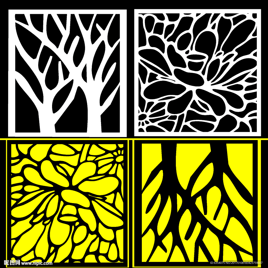 花格 隔斷 正方形頂花