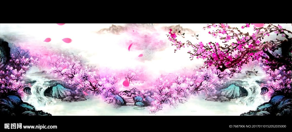 水墨 戲曲 背景視頻