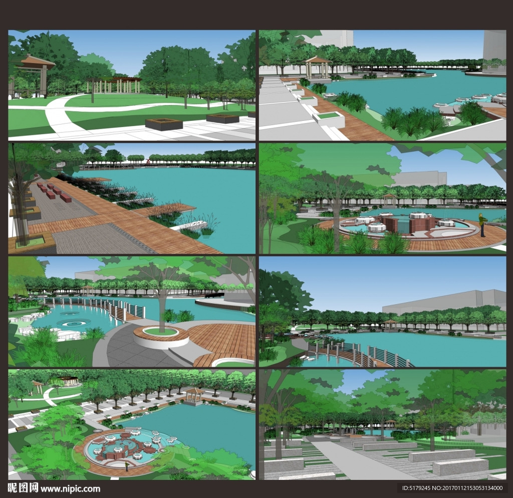 草圖大師SU主題公園廣場