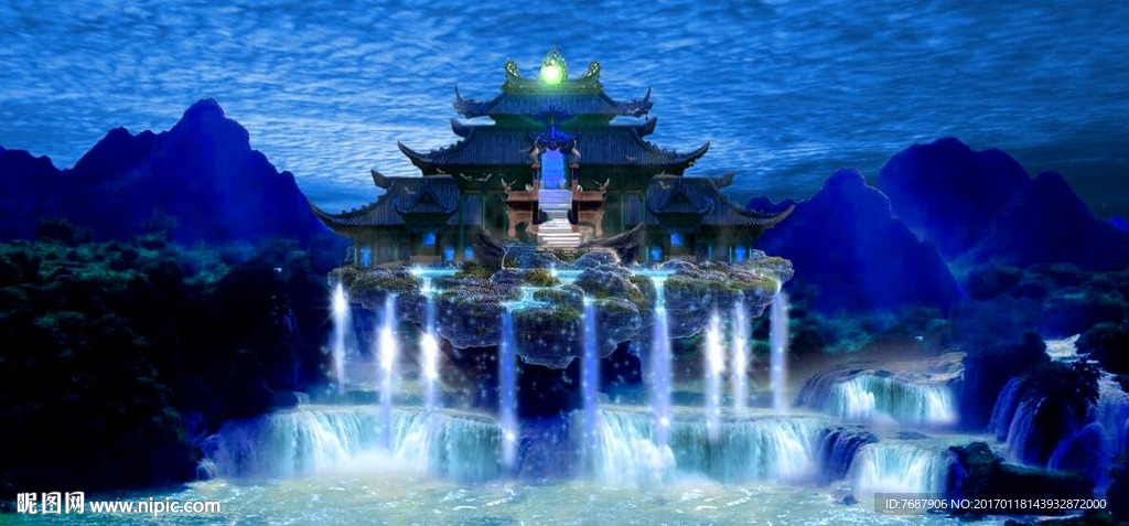 高山流水人間仙境led