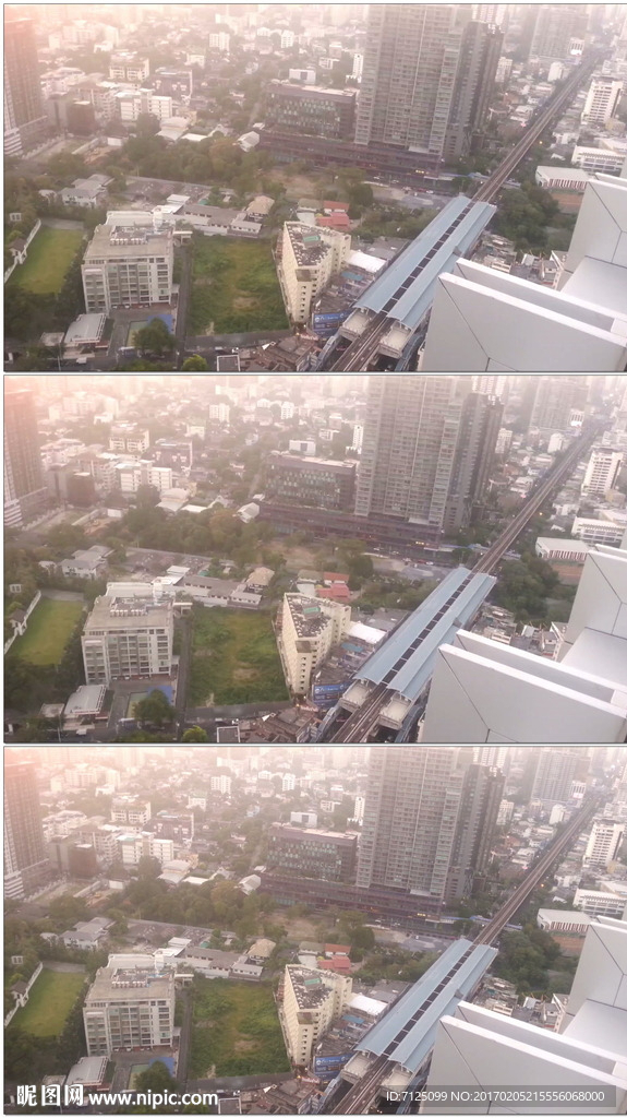 俯視城市地鐵站