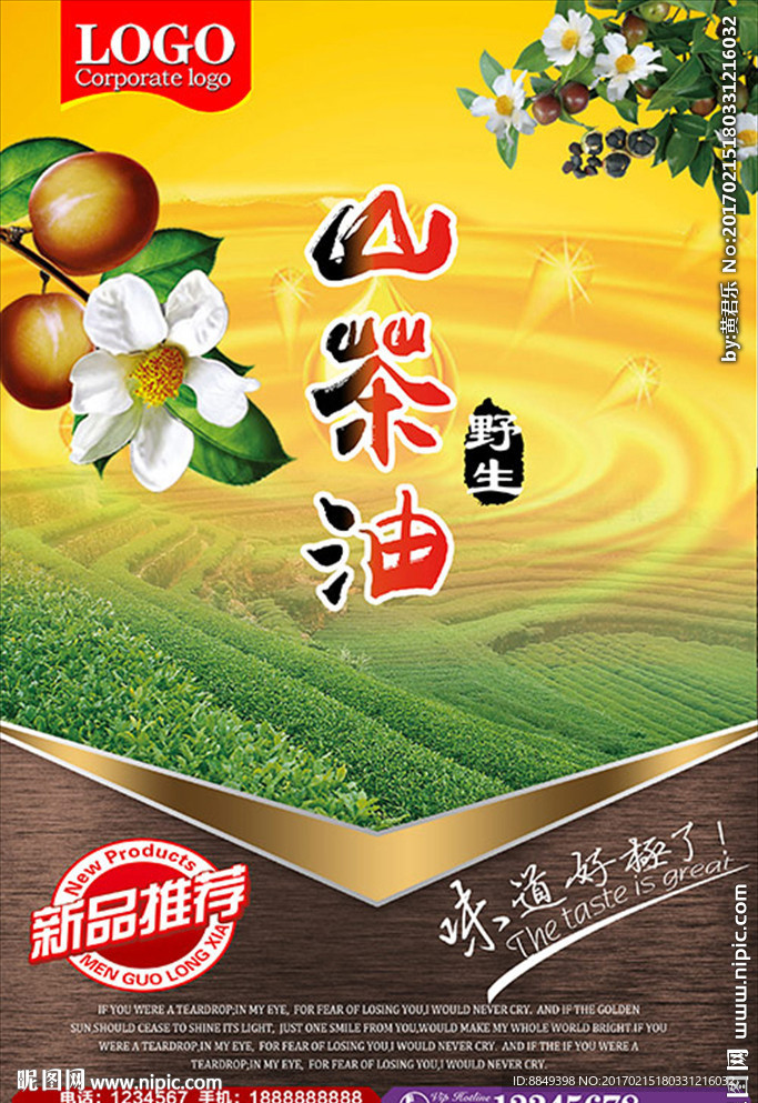 茶油宣傳單
