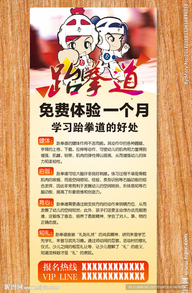 跆拳道X展架